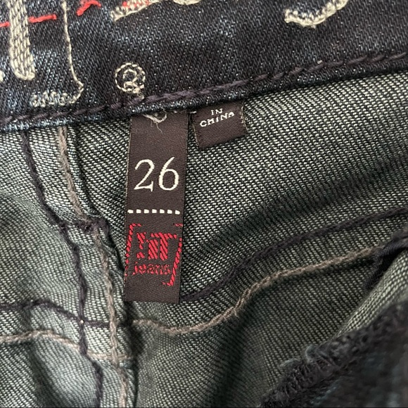 !It Denim Dark Blue Jean Denim Mini Skirt Size 26 - Picture 2 of 11